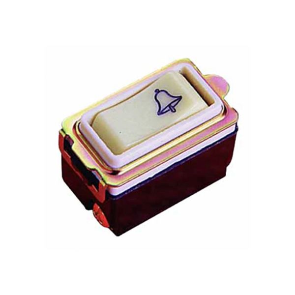 Botón timbre, 10 A, 127 V, marfil. WD7012 Royer