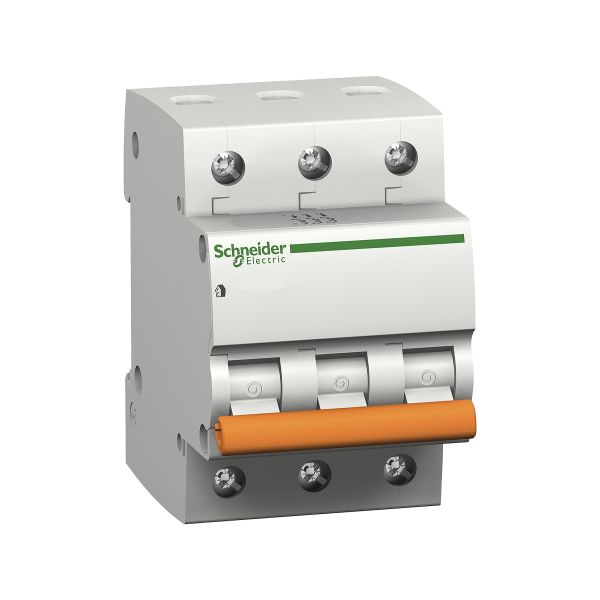 Pastilla Interruptor Termomagnético para Riel, 3 Polos, 50A, 12597 Schneider Electric