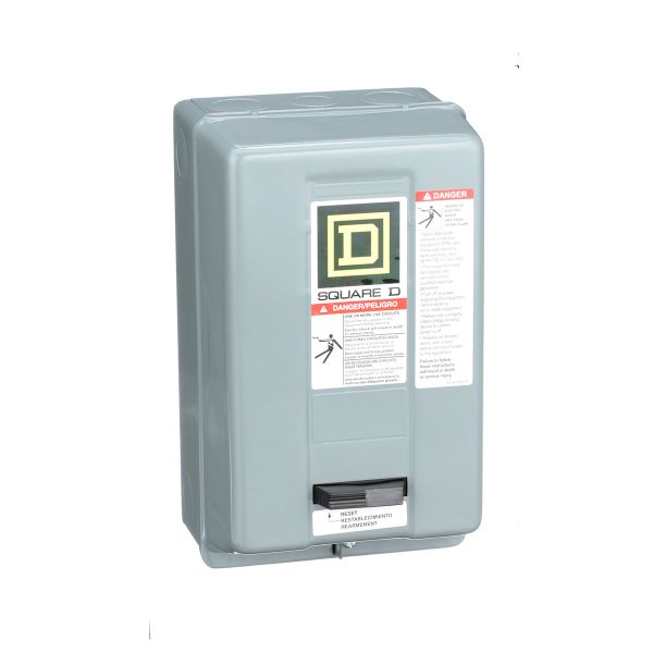 Arrancador de motor NEMA, tipo S, 2 polos, 120 V. 8536SBG1V02 Schneider Electric