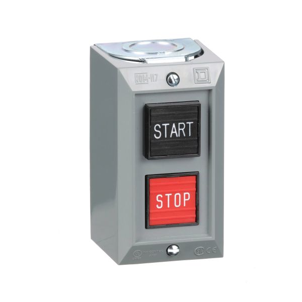 Estación de control completa, 2 pulsadores START/STOP, 5 A, 600 V AC, NEMA 1. 9001BG215 Schneider Electric