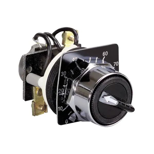 Botón negro con placa de dial, 2.500 Ohm. 9001K2106 Schneider Electric