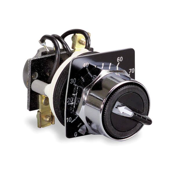 Botón negro con placa de dial, 5.000 Ohm. 9001K2107 Schneider Electric