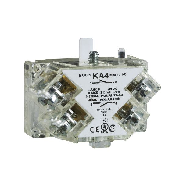 Botón pulsador de 30 mm, tipos K, SK o KX, 1 NA y 1 NC. 9001KA1 Schneider Electric