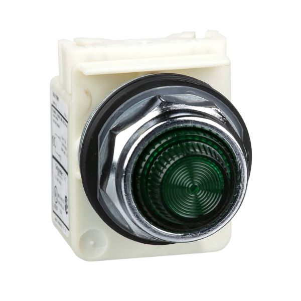 Luz de piloto, tipo K, Ø 30, verde, 120 V CA. 9001KP1G31 Schneider Electric