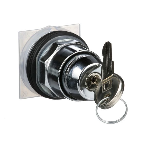 Conmutador selector Ø 30,2 posiciones mantenidas, accionado por llave. 9001KS11K1 Schneider Electric