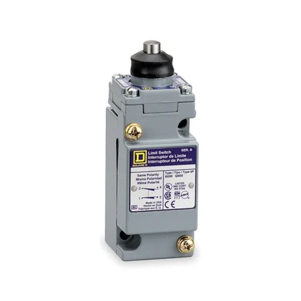 Interruptor límite de carrera, servicio pesado, 10 A, 600 V. 9007C62E Schneider Electric
