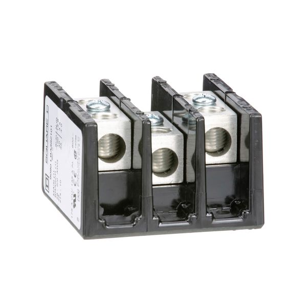 Bloque de distribución de energía, 3 polos, 600 V. 9080LBA362101 Schneider Electric
