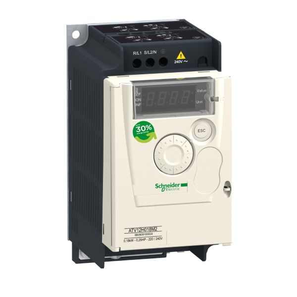 Variador de velocidad, 1 fase, 100V, 0,37 kW. ATV12H037F1 Schneider Electric
