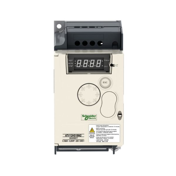 Variador de velocidad, 1 fase, 200 V, 0,37 kW. ATV12H037M2 Schneider Electric