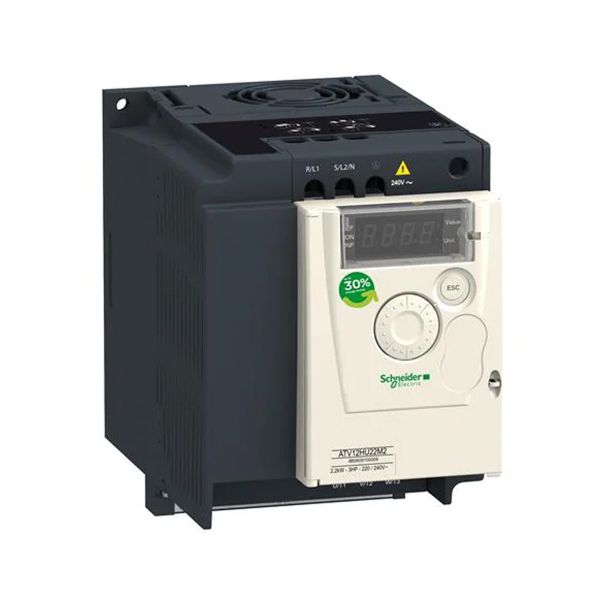 Variador de velocidad, 3 fases, 200 V, 10 A. ATV12HU22M3 Schneider Electric