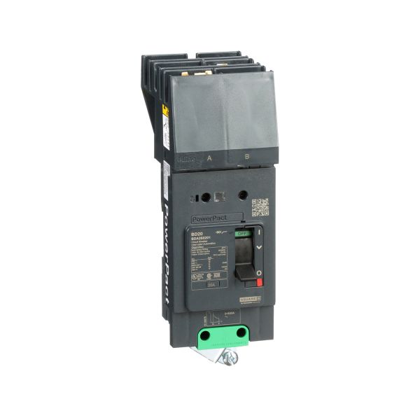 Interruptor termomagnético BDA, 2 polos, 20 A, BDA260201 Schneider Electric