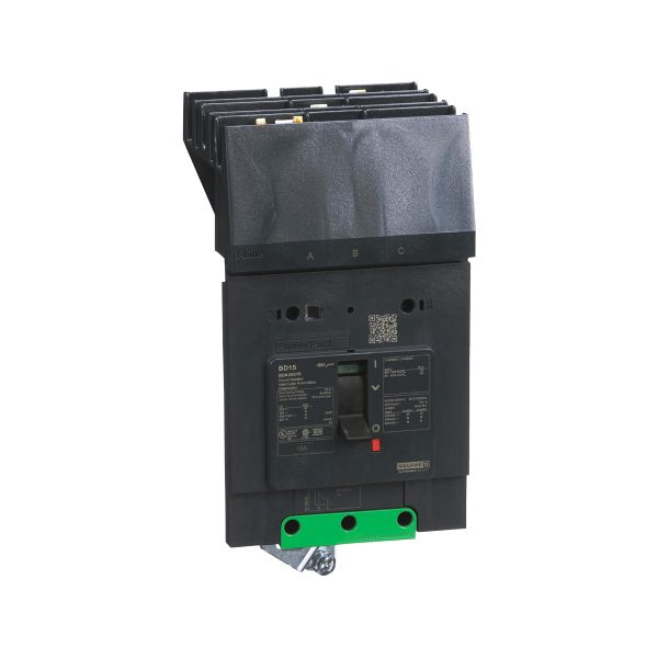 Interruptor termomagnético, BDA, 3 polos, 15 A. BDA36015 Schneider Electric