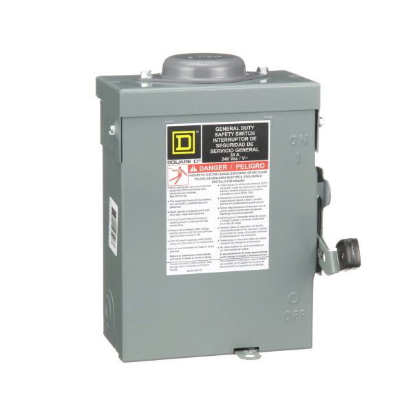 Interruptor de seguridad, 30 A, NEMA 3R. SD-D321NRB Schneider Electric