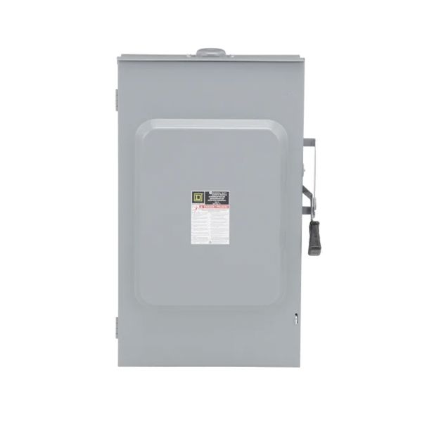Interruptor de seguridad, sin porta fusible 200 A, 3 polos, 240 VAC. DU324RB Schneider Electric
