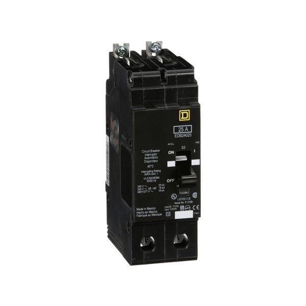 Interruptor atornillable, 25 A, 480 VCA. EDB24025 Schneider Electric