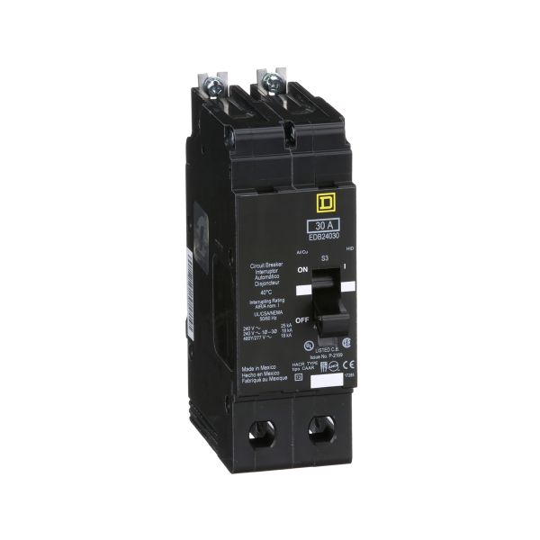 Interruptor atornillable, 2 polos, 30 A. DB24030 Schneider Electric