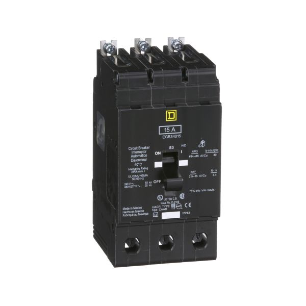 Interruptor atornillable, 3 polos, 15 A. EGB34015 Schneider Electric