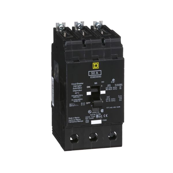 Interruptor atornillable, 3 polos, 50 A. EGB34050 Schneider Electric