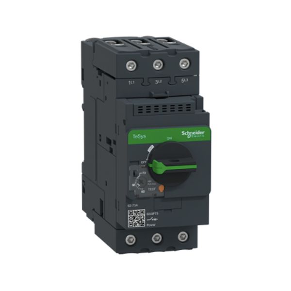 Interruptor magnetotérmico, 3 polos, rango de ajuste 62-73 A. GV3P73 Schneider Electric