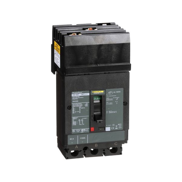 Interruptor termomagnético HDA, 3 polos, 60 A. HDA36060 Schneider Electric