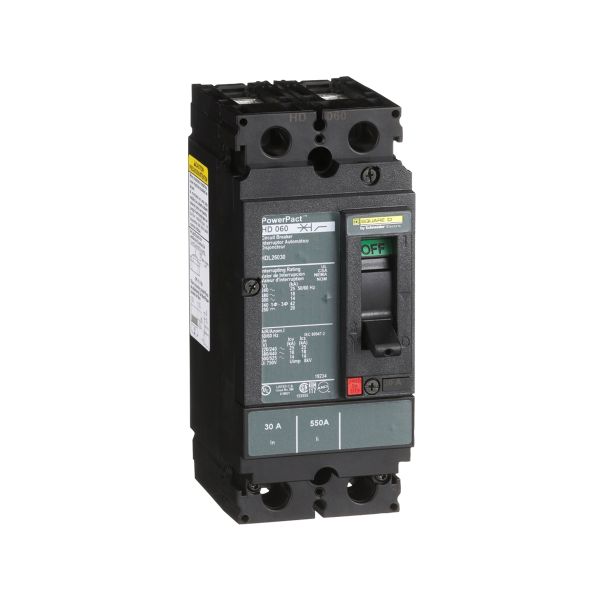 Interruptor atornillable, 2 polos, 30 A. HDL26030 Schneider Electric