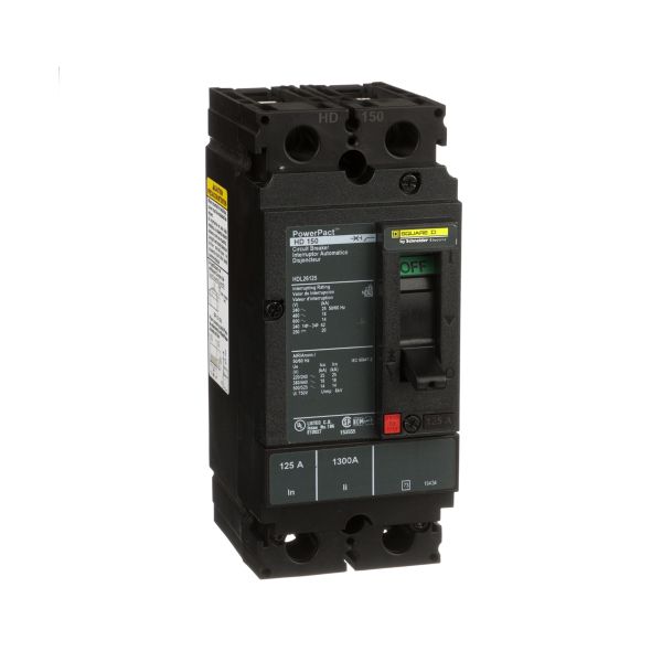 Interruptor atornillable, 2 polos, 125 A. HDL26125 Schneider Electric