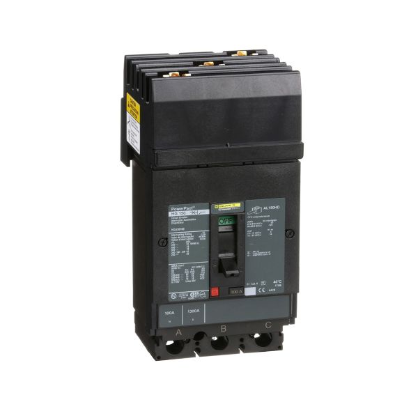 Interruptor termomagnético HGA, 3 polos,  100 A. HGA36100  Schneider Electric