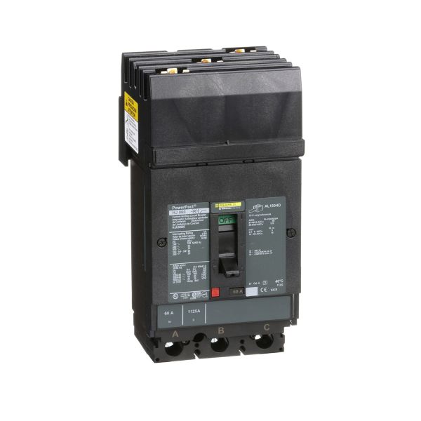 Interruptor termomagnético, 3 polos, 60 A. HJA36060 Schneider Electric