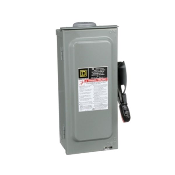 Interruptor de seguridad sin portafusible, 3 polos, 30 A, NEMA 3R, HU361RB Schneider Electric