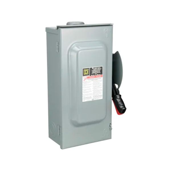 Interruptor de seguridad, 3 polos, 60 A, NEMA 3R.HU362RB Schneider Electric