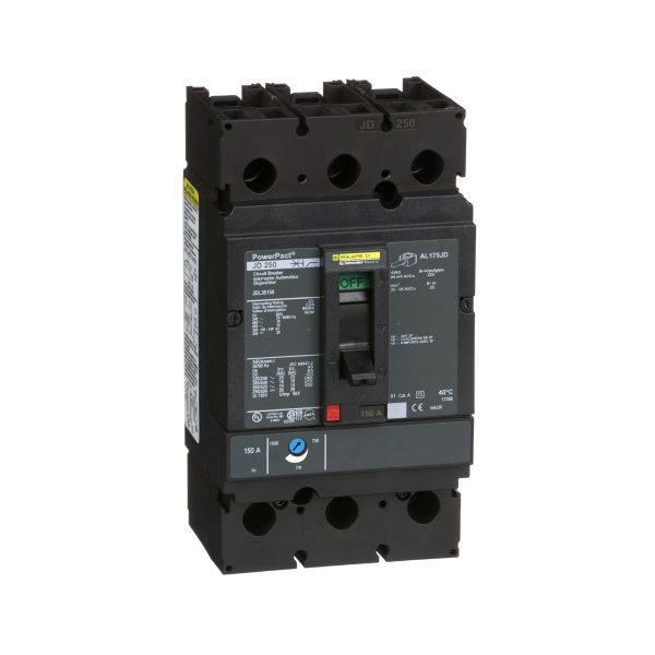 Interruptor atornillable, 3 polos, 150 A. JDL36150 Schneider Electric
