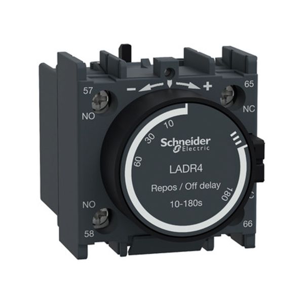 Bloque de contactos temporizados, 10 A, 690 V, 1 NA. LADR4 Schneider Electric