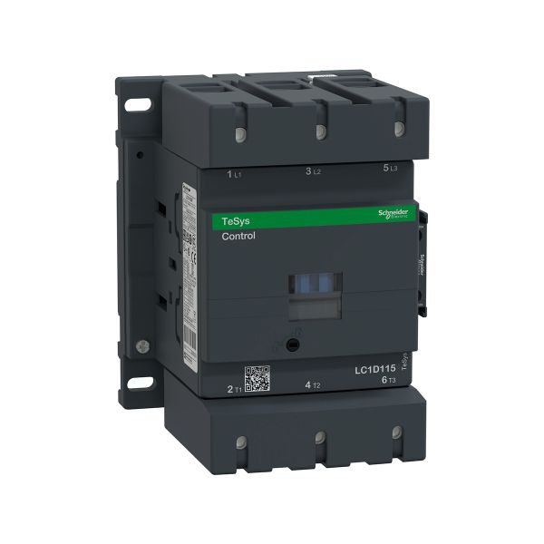 Contactor, TeSys, 3 polos, fácil instalación. LC1D115F7 Schneider Electric