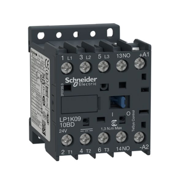 Minicontactor de 3 polos, bobina 24 V. LP1K0910BD Schneider Electric