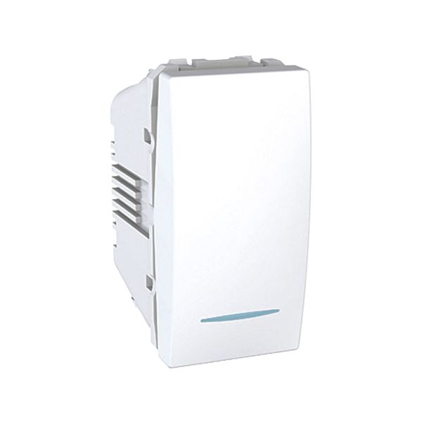 Interruptor Sencillo con Luz Piloto, 1 Módulo, 10A, MU3.101T.18N-HC Schneider Electric