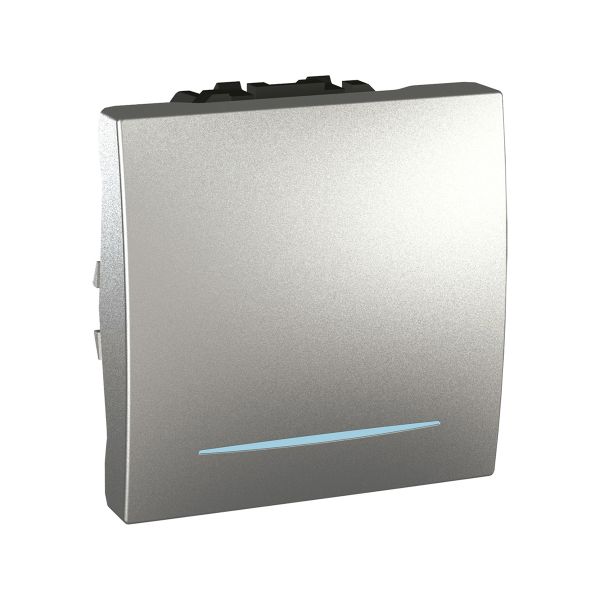 Interruptor Sencillo 2 Módulos 10A MU3.201T.30N-HC Schneider Electric