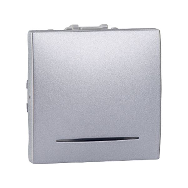 Pulsador con Luz Piloto, 2 Módulos, 10A, MU3.206T.30N-HC Schneider Electric