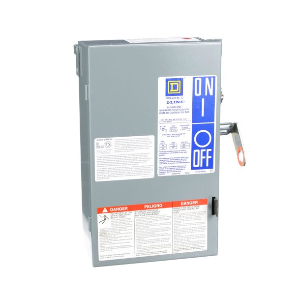 Enchufe de 60 A, 3 polos. PQ3606G Schneider Electric