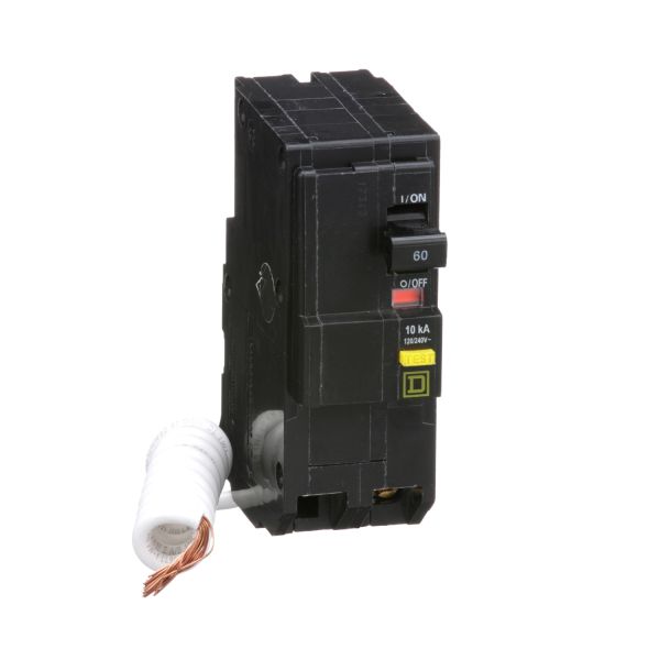 Mini interruptor QO, 60 A, 2 polos, enchufable. QO260GFI Schneider Electric