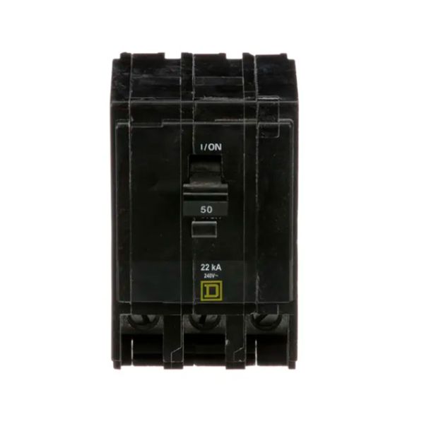 Mini disyuntor, QO, 50 A, 120/240 VCA, 22 kA, montaje enchufable. QO350VH Schneider Electric