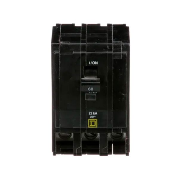 Mini disyuntor, QO, 60 A, 120/240 VCA, 22 kA, montaje enchufable. QO360VH Schneider Electric