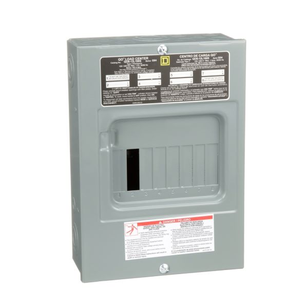 Centro De Carga QO Zapatas Principales 100 A, Monofásico, 3 Hilos, 6 sp Schneider Electric