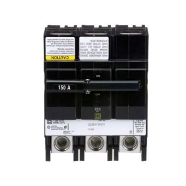 Interruptor termomagnético QOB, 3 polos, 150 A. QOB3150VH Schneider Electric