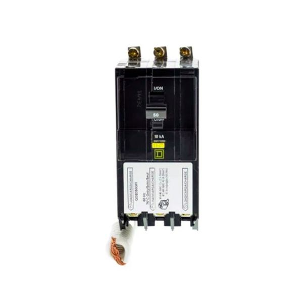 Interruptor termomagnético 3 polos, 50 A. QOB350GFI Schneider Electric