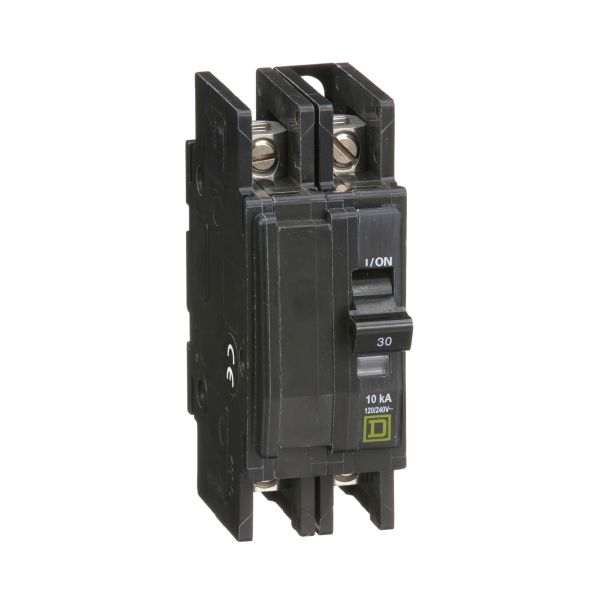 Interruptor termomagnético, para riel Square D, 2 polos, 30 A. QOU230 Schneider Electric