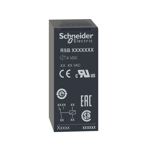 Relevador de interfaz enchufable, 120V. RSB2A080F7 Schneider Electric