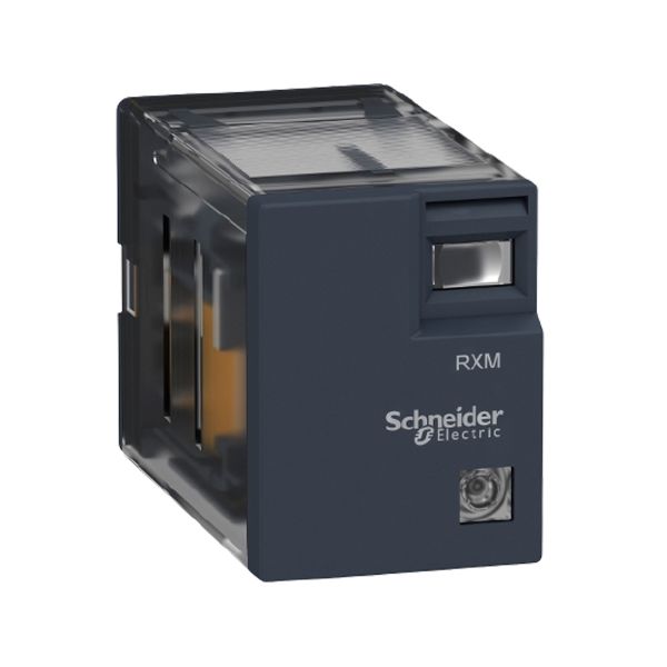 Relevador de enchufe en miniatura, 5 A, 120 V AC, sin LED. RXM2LB1F7 Schneider Electric