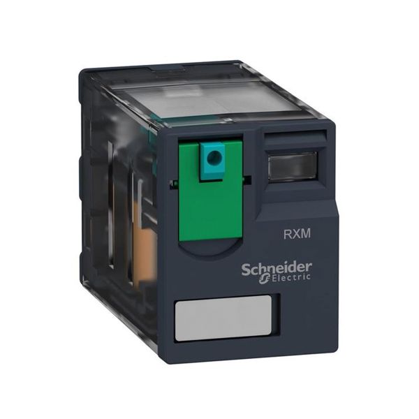 Relevador de enchufe en miniatura, 6 A, 12 V CC, sin LED. RXM4AB1JD Schneider Electric