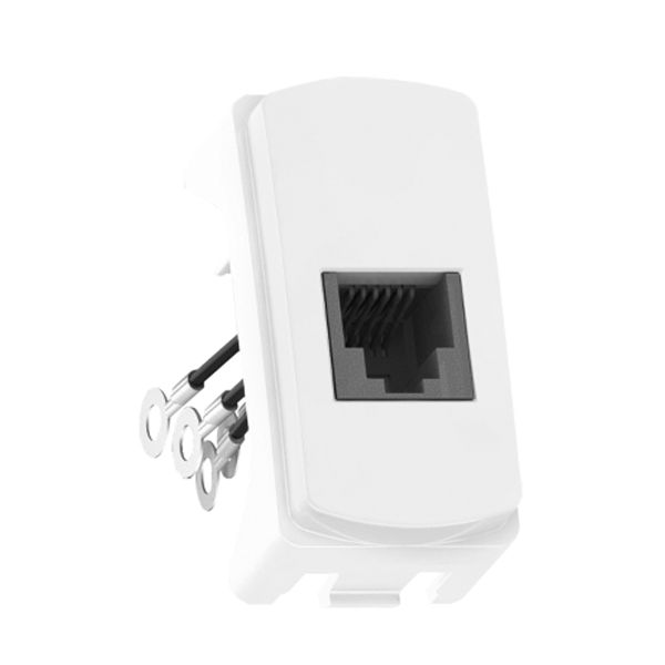 Toma telefónica, Rj11, 1 módulo, 4 hilos, Awg 18. S3B74800 Schneider Electric
