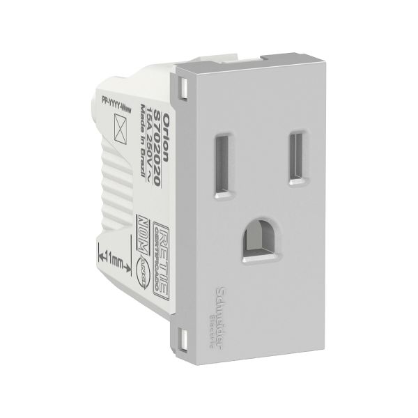 Contacto Americano, 2 Polos + Tierra 15 A, 250 V, S70202074 Schneider Electric